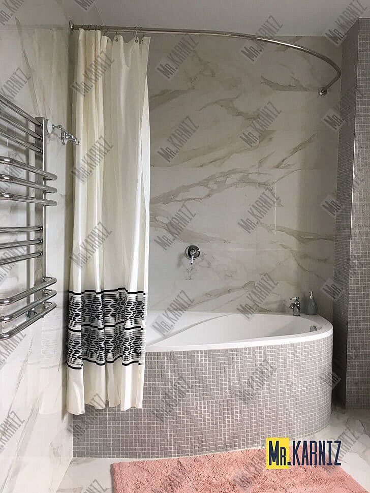 Карниз для ванны Royal Bath SHAKESPEARE Угловой 170х110 Усиленный 25 мм MrKARNIZ фото 15