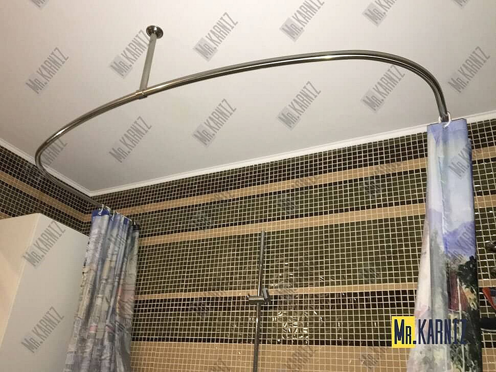 Карниз для ванны Bellrado Сенатор П-образный 189х109 Усиленный 20 мм MrKARNIZ фото 3