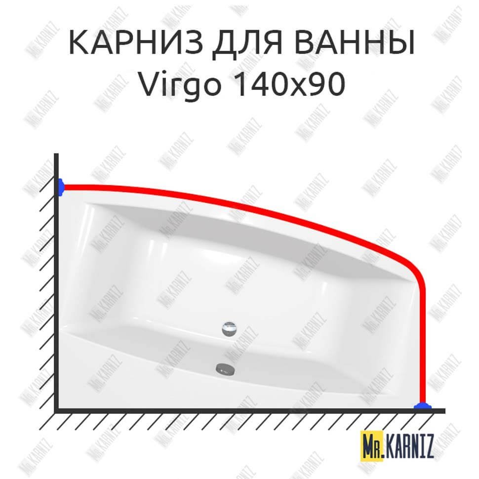 Карниз для ванны Cersanit Virgo 140х90 Усиленный 20 мм MrKARNIZ Карниз для ванны Cersanit Virgo 140х90 Усиленный 20 мм MrKARNIZ