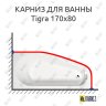 Карниз для ванны Alpen Tigra 170х80 Усиленный 20 мм MrKARNIZ фото 1