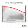 Карниз для ванны Roca Hall Angular Передний борт 150 Усиленный 20 мм MrKARNIZ фото 1