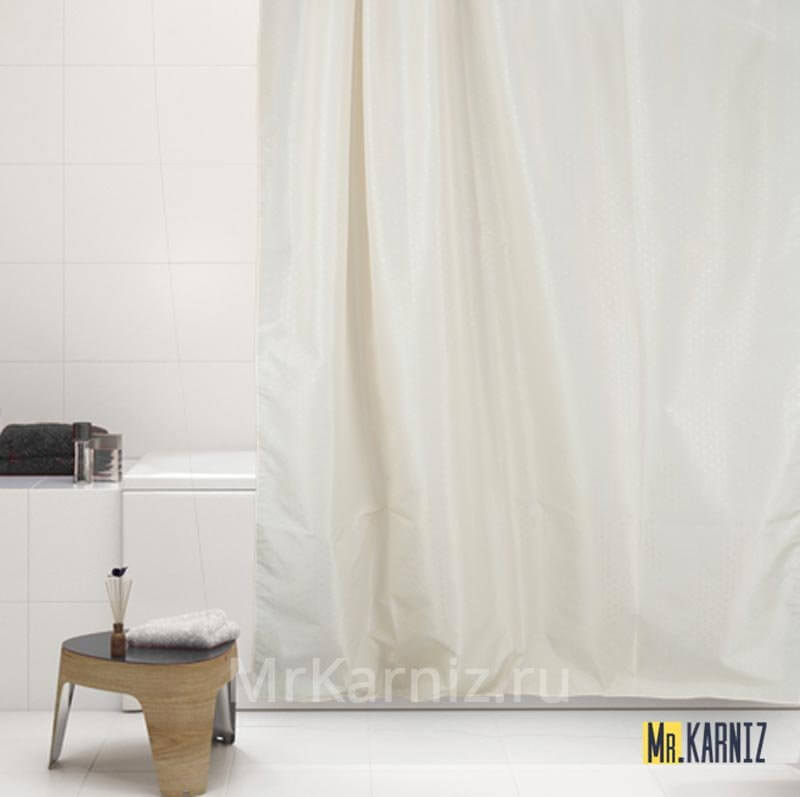Штора для ванной Бежевая Штора для ванной Бежевая