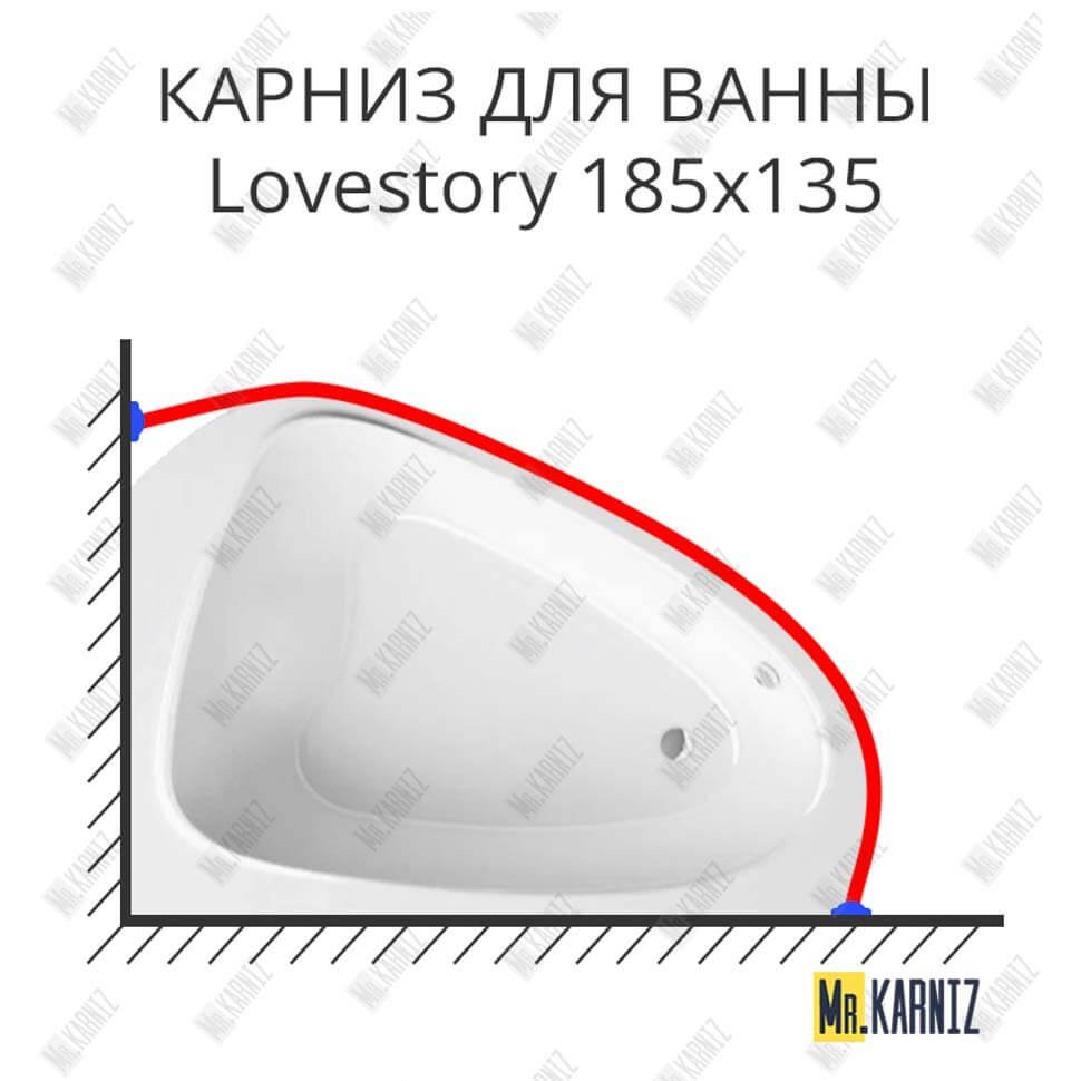 Карниз для ванны Ravak Lovestory 185х135 Усиленный 20 мм MrKARNIZ Карниз для ванны Ravak Lovestory 185х135 Усиленный 20 мм MrKARNIZ