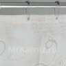 Штора для ванной Poems of love бежевая фото 3