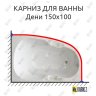 Карниз для ванны Bellrado Дени 150х100 Усиленный 20 мм MrKARNIZ фото 1