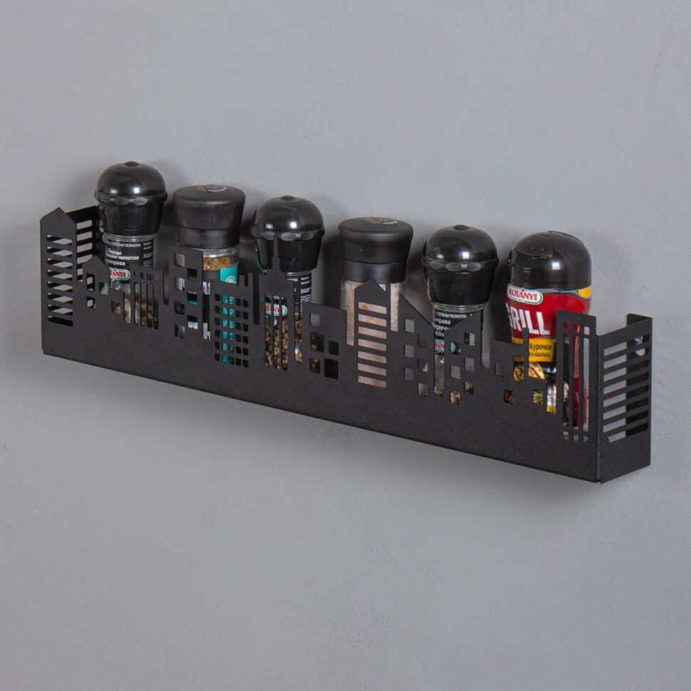 Полка для кухни для специй 50 см черная. Полочка для кухни металлическая Полка для кухни для специй 50 см черная. Полочка для кухни металлическая