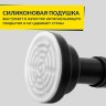 Карниз для ванной телескопический 110-210 см черный с кольцами фото 3