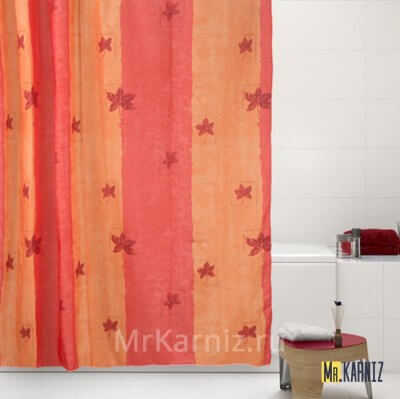 Штора для ванной Gules leaves