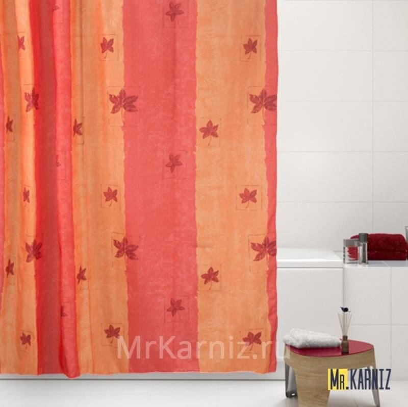 Штора для ванной Gules leaves