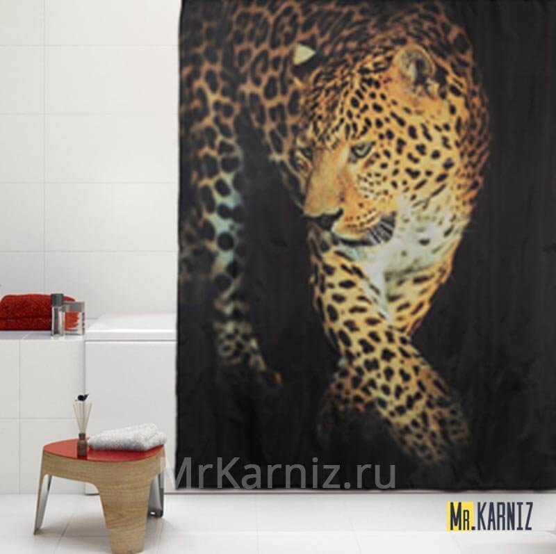 Штора для ванной Panther Ягуар