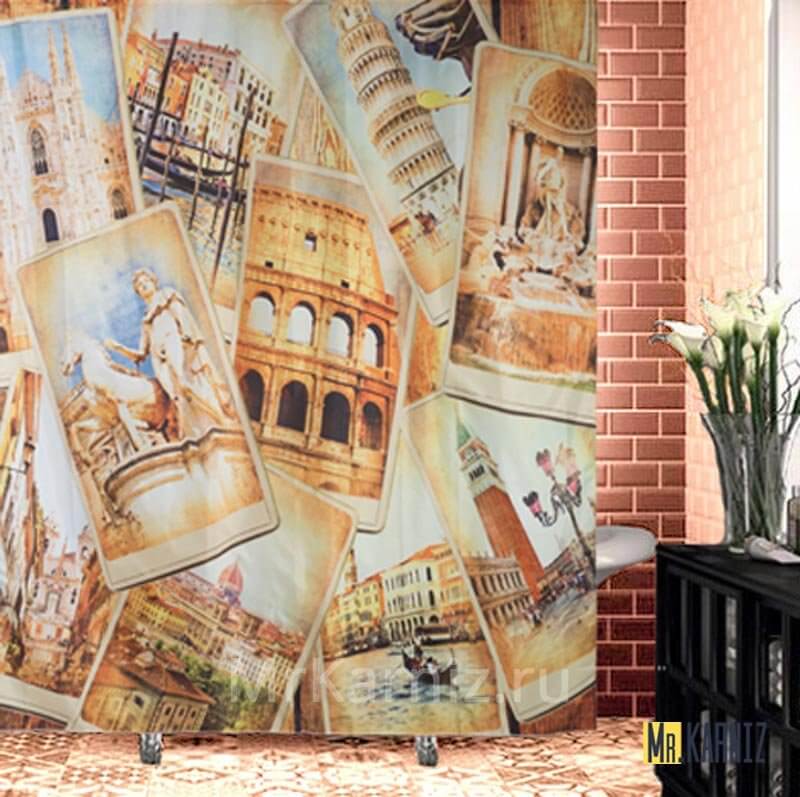 Штора для ванной ITALY Италия