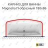Карниз для ванны Ravak Magnolia П-образный 180х86 Усиленный 25 мм MrKARNIZ фото 1